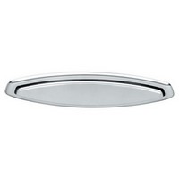 photo fish plate in 18/10 satin stainless steel with polished edge 1